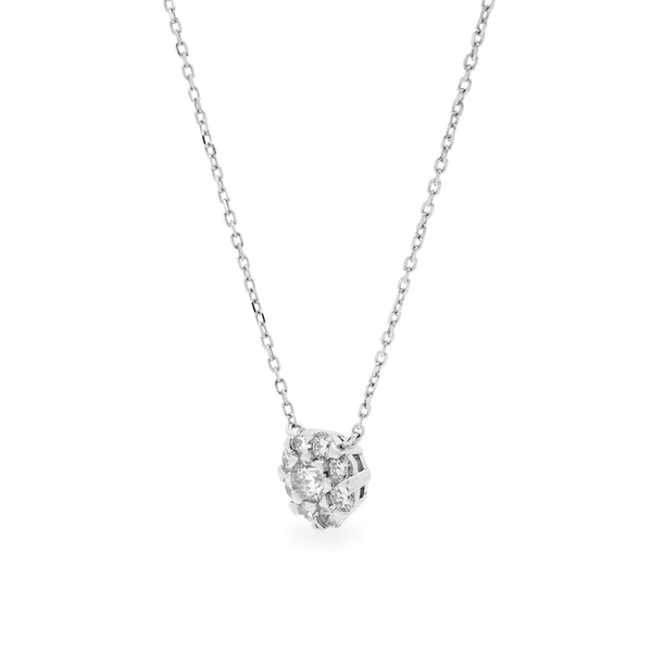 Dây liền mặt kim cương viên vàng 14K Jena A252 TD