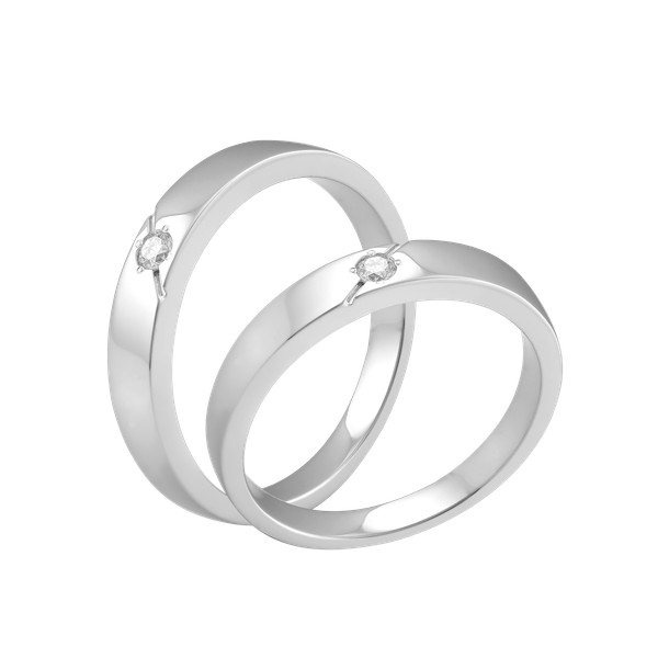 Nhẫn cưới nam kim cương viên vàng 14K Purpose M GVRG0237606