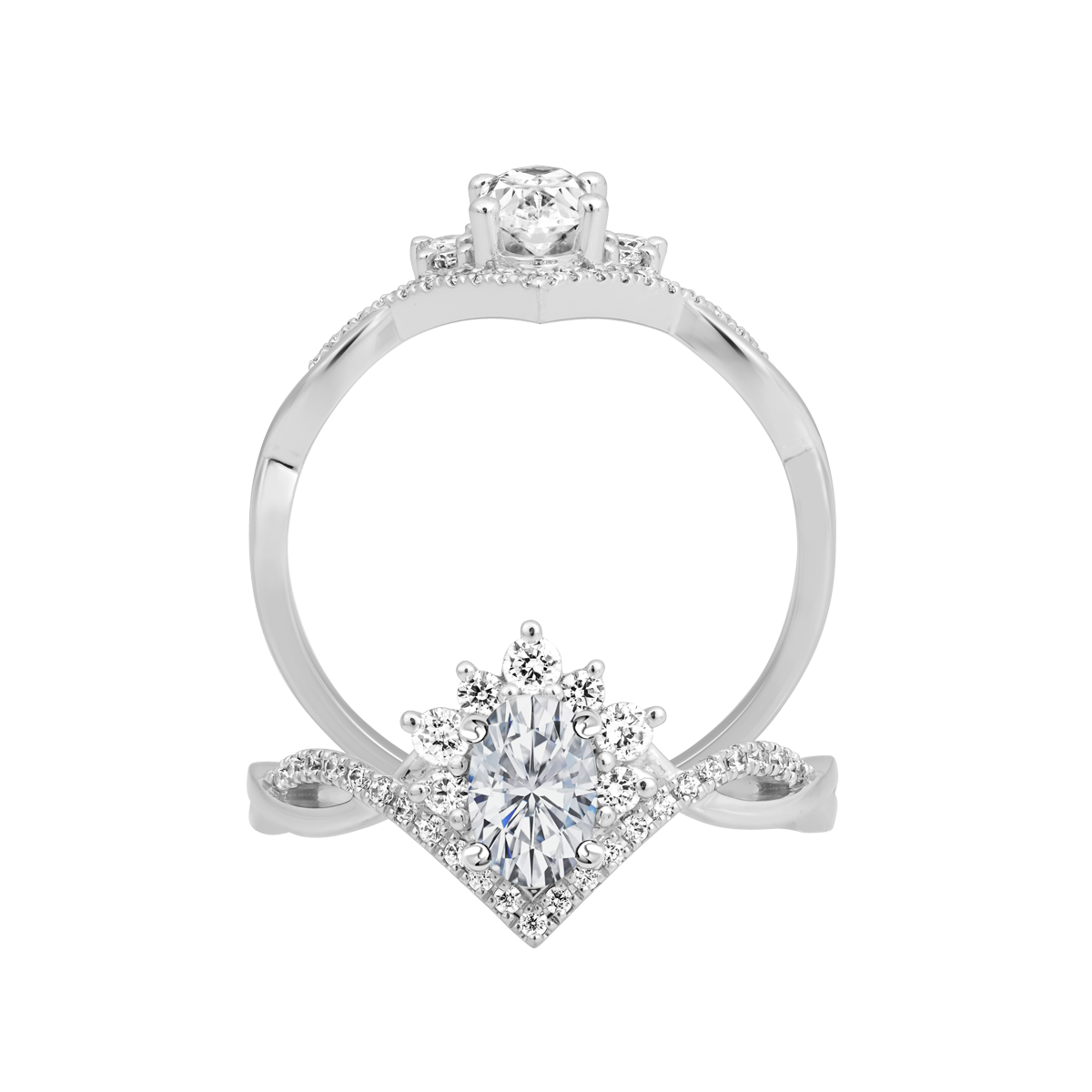 Nhẫn nữ đính đá CZ vàng 14K Splending OV