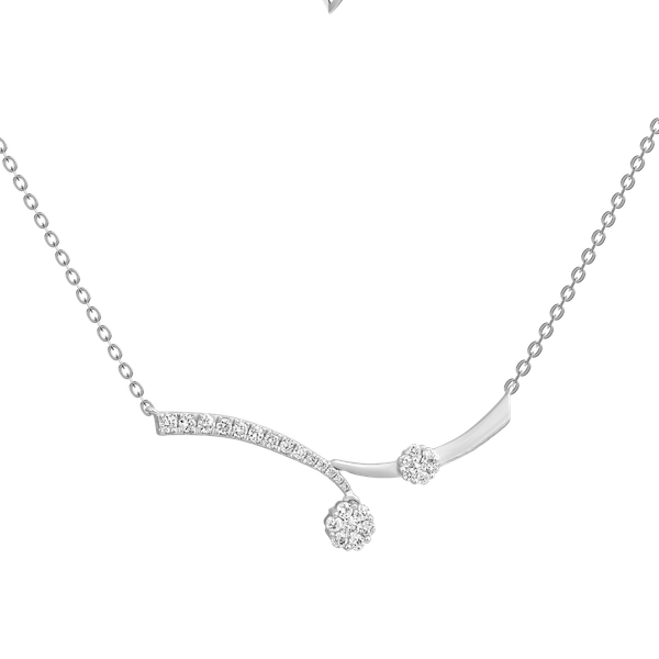 Dây liền mặt kim cương viên vàng 14K Jeny A003 TD