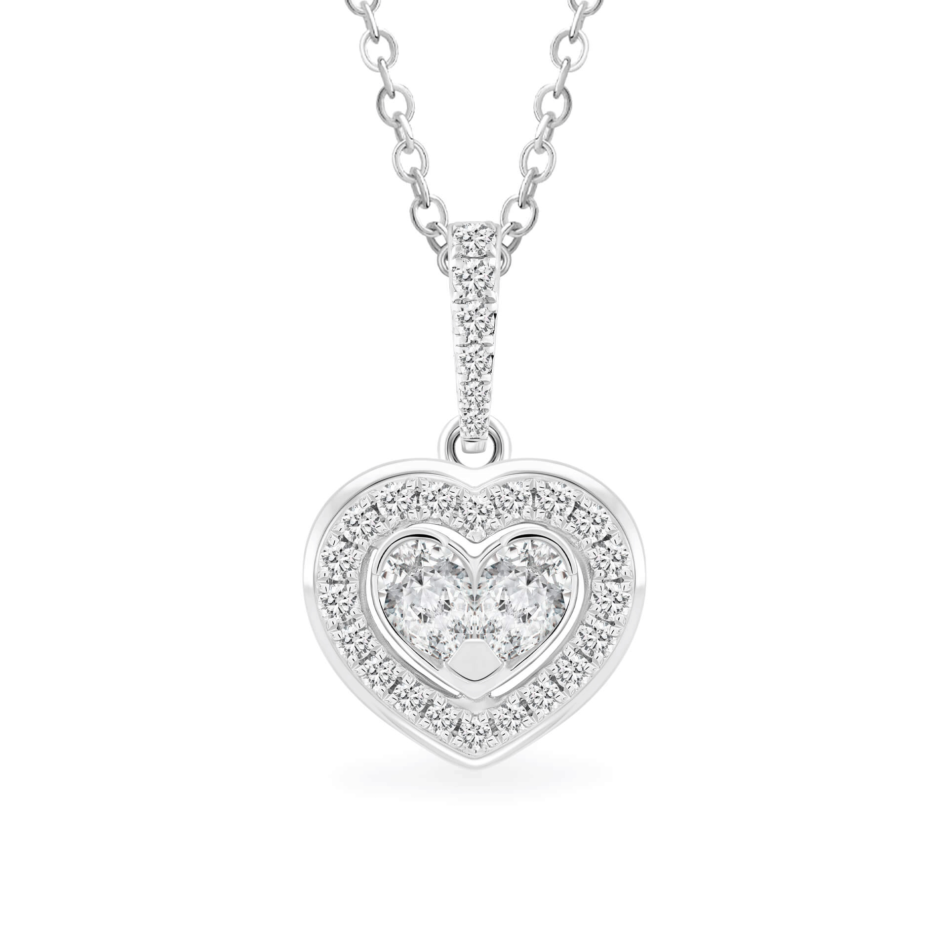 Mặt kim cương viên vàng 14K Jena A074 TD