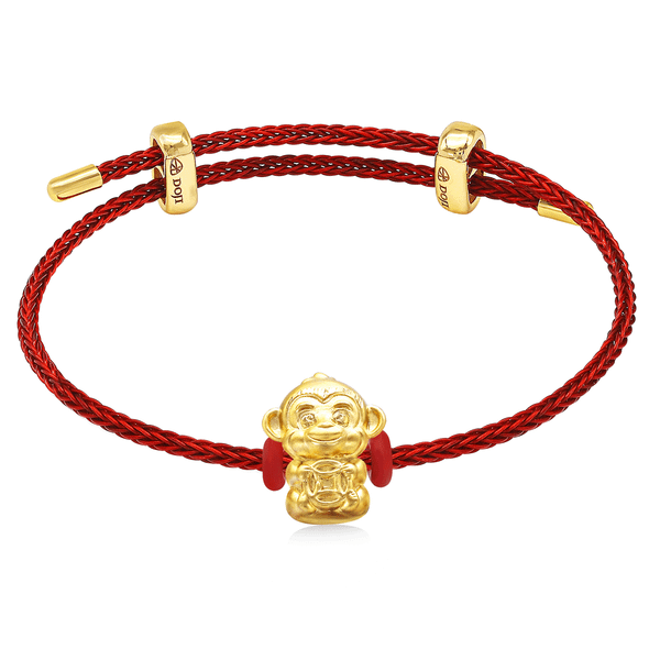 Lắc Vàng 24K Golden Monkey CB500576 5D