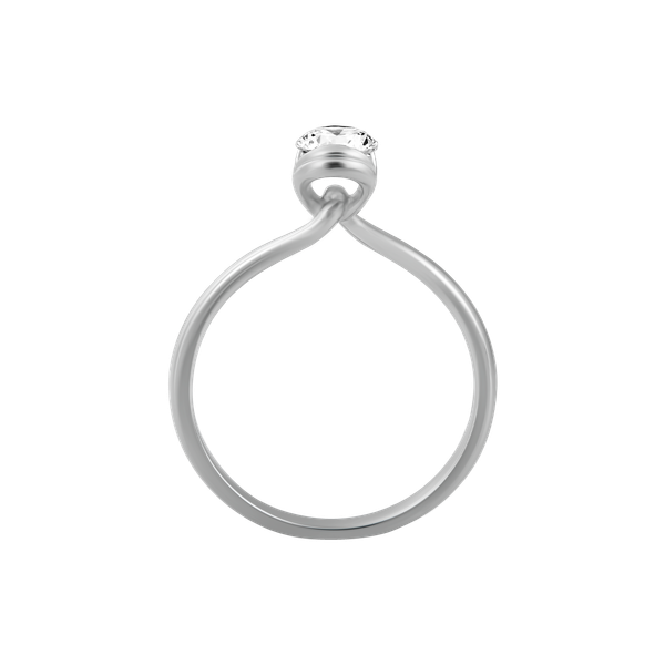 Nhẫn nữ kim cương viên vàng 14K Chuffed N GIA 2C