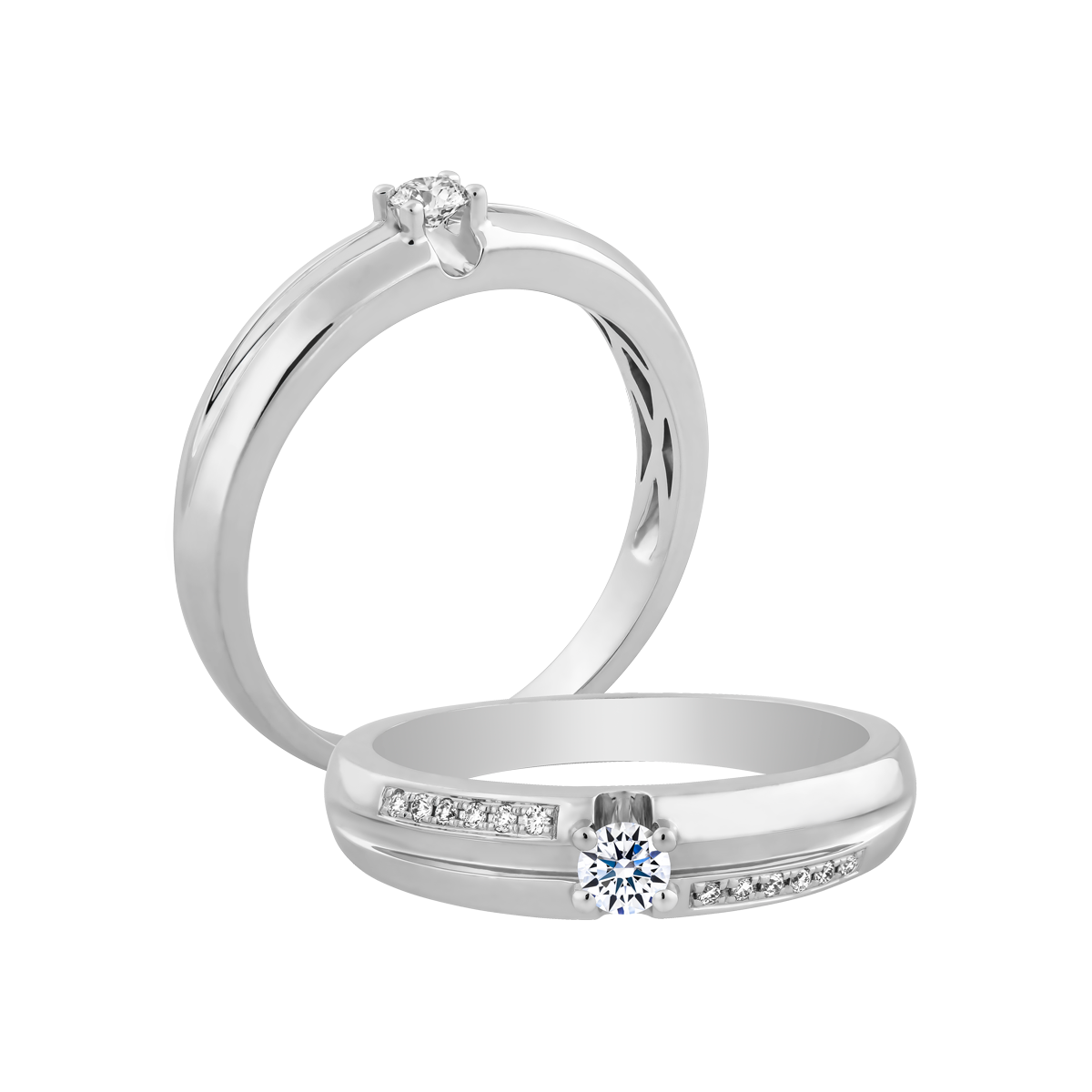 Nhẫn cưới nữ kim cương vàng 14K Welfare N10p F GVRG0268236