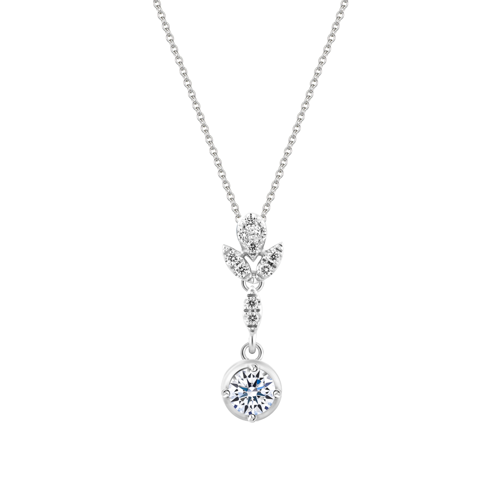 Mặt kim cương tấm vàng 14K Elani 3C