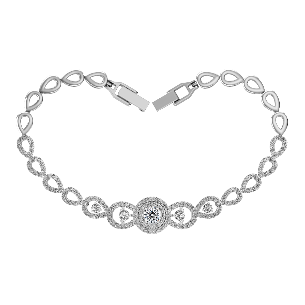 Lắc đính đá CZ vàng 14K Beric N 2C