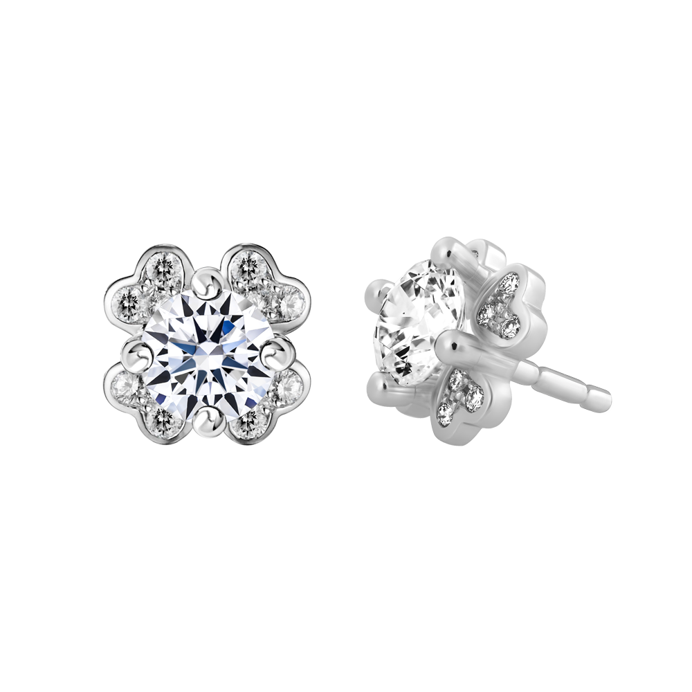 Hoa tai kim cương tấm vàng 14K Politic 2C GVER0075412