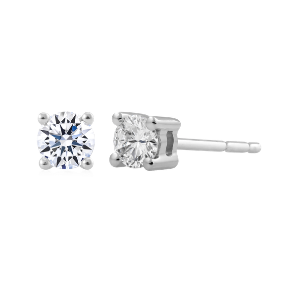 Hoa tai đính đá CZ vàng 14K Mica 2C