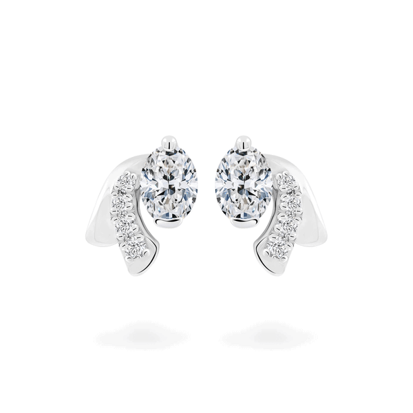 Hoa tai kim cương viên vàng 14K Jena A094 TD