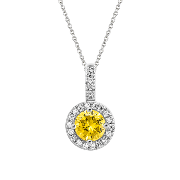 Mặt đính đá màu Citrine vàng 10K Waddle N5C S.CIT