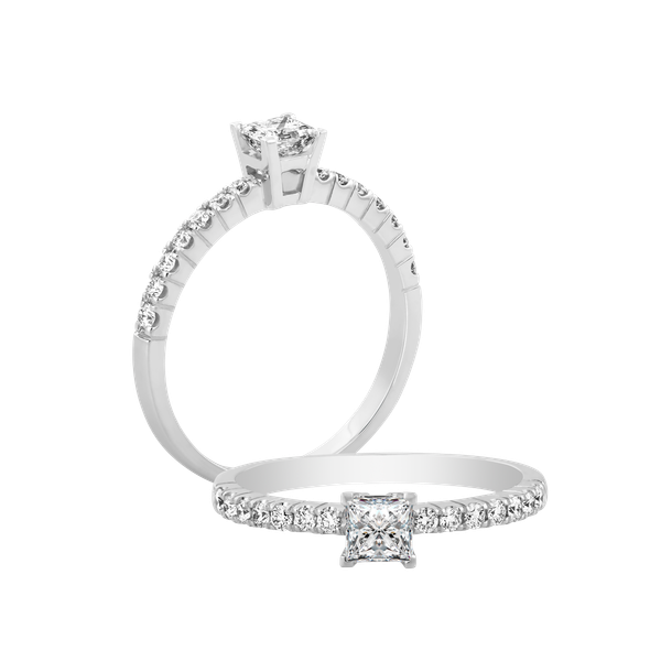 Nhẫn nữ kim cương viên vàng 14K Daria PR 2C