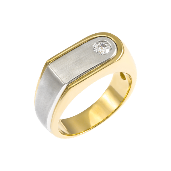 Nhẫn nam đính đá CZ vàng 14K Biretta N 2C YW