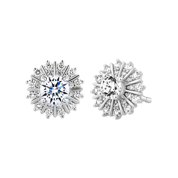 Ổ Bông kim cương tấm vàng 14K Gorgeous 3C