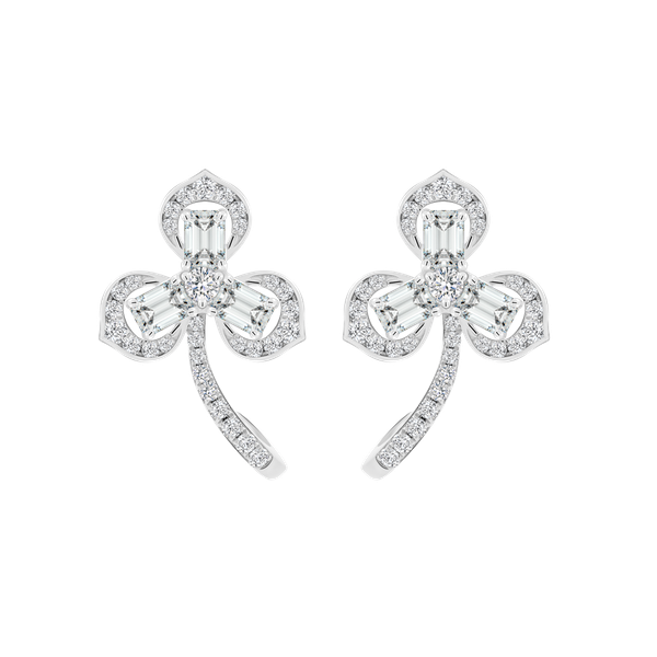 Hoa tai kim cương viên vàng 18K Jena A304 TD