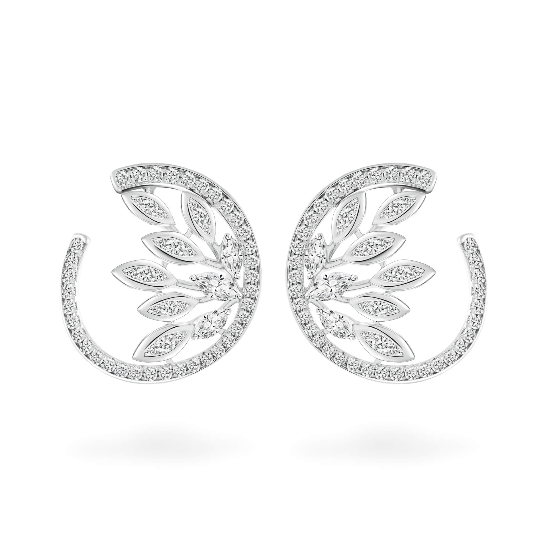 Hoa tai kim cương viên vàng 18K Jena A390 TD