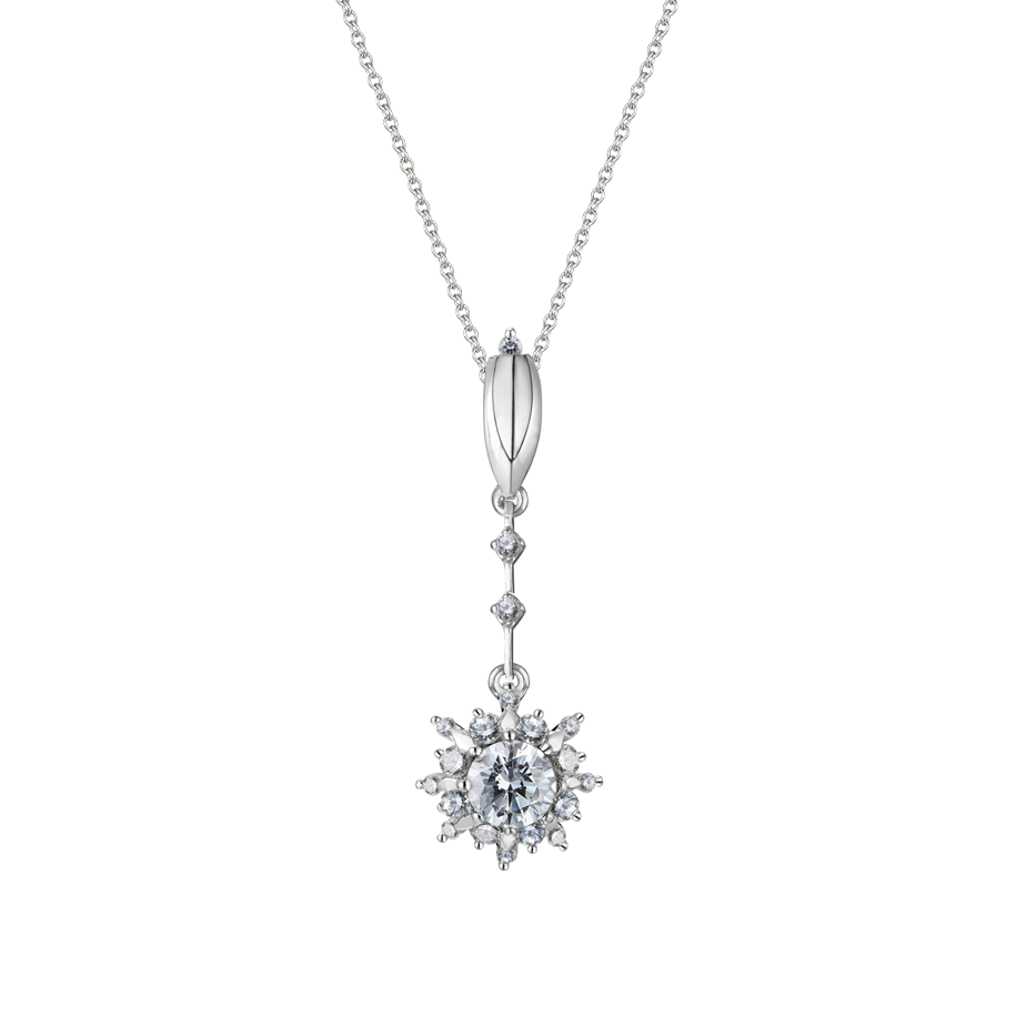 Mặt kim cương tấm vàng 14K Glossy 3C GVPD0049277