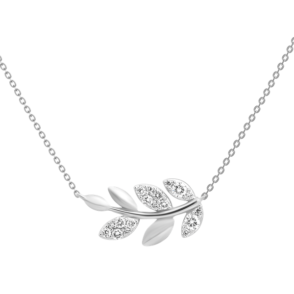 Dây liền mặt kim cương viên vàng 14K Jeny A001 TD