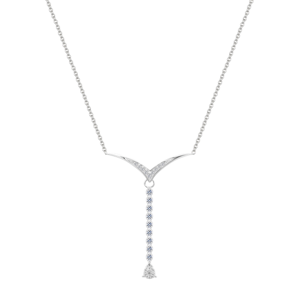 Dây liền mặt kim cương viên vàng 14K Jena A257 TD