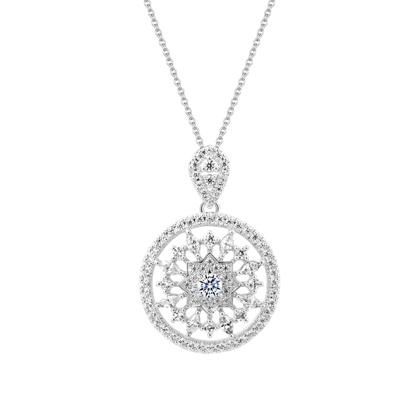 Mặt đính đá CZ vàng 14K Gerberas V2 1C