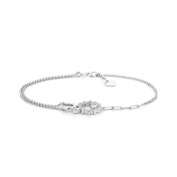 Lắc kim cương viên vàng 14K Jena A263 TD