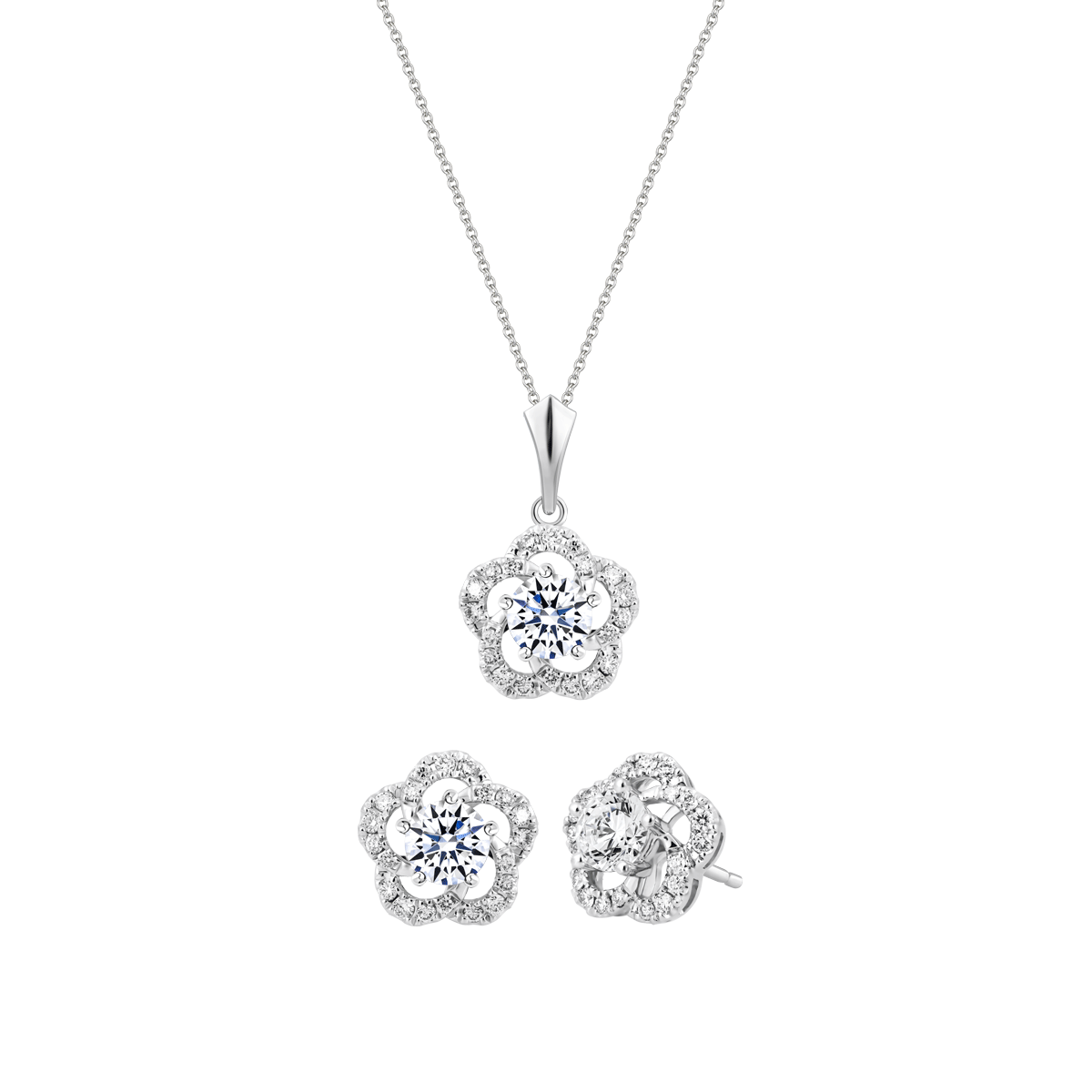 Bộ Trang Sức Blooming GIA 3C