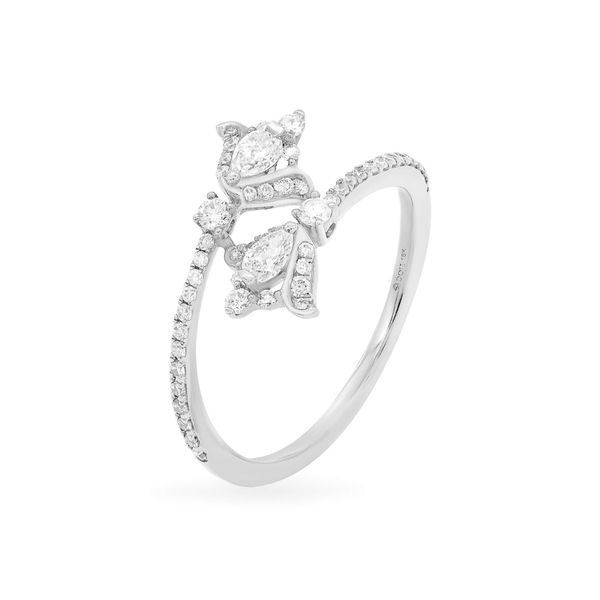 Nhẫn nữ kim cương viên vàng 18K Jena A051 TD