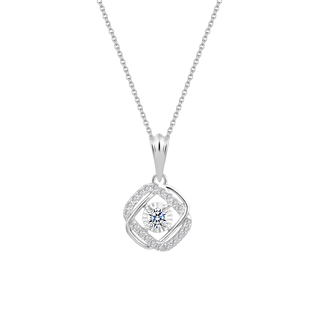 Mặt kim cương viên vàng 14K Findy