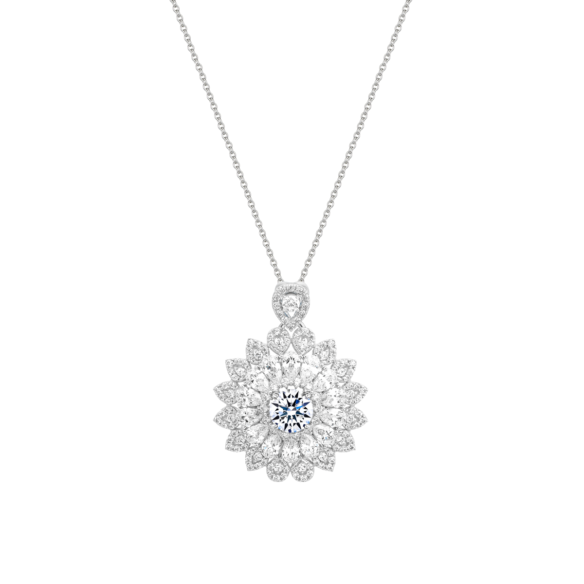 Mặt đính đá CZ vàng 18K Solena