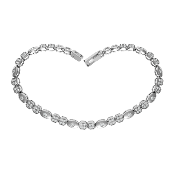 Lắc đính đá CZ vàng 10K Exciting