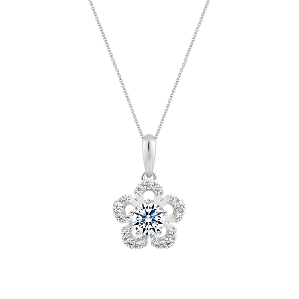 Mặt đính đá CZ vàng 18K Twila