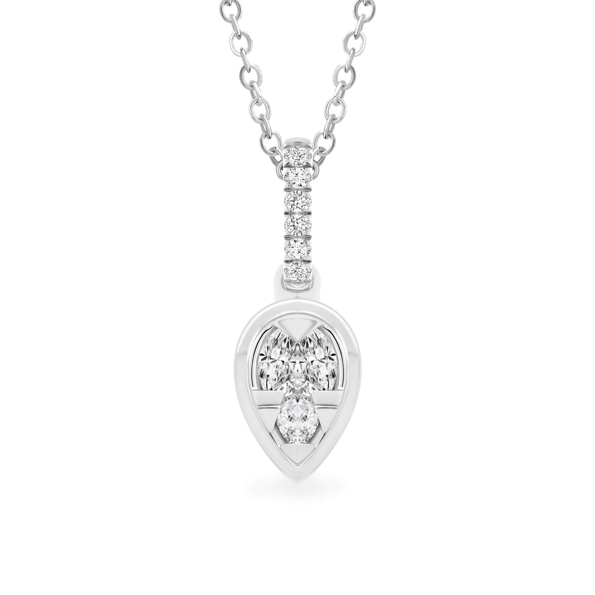 Mặt kim cương viên vàng 14K Jena A075 TD