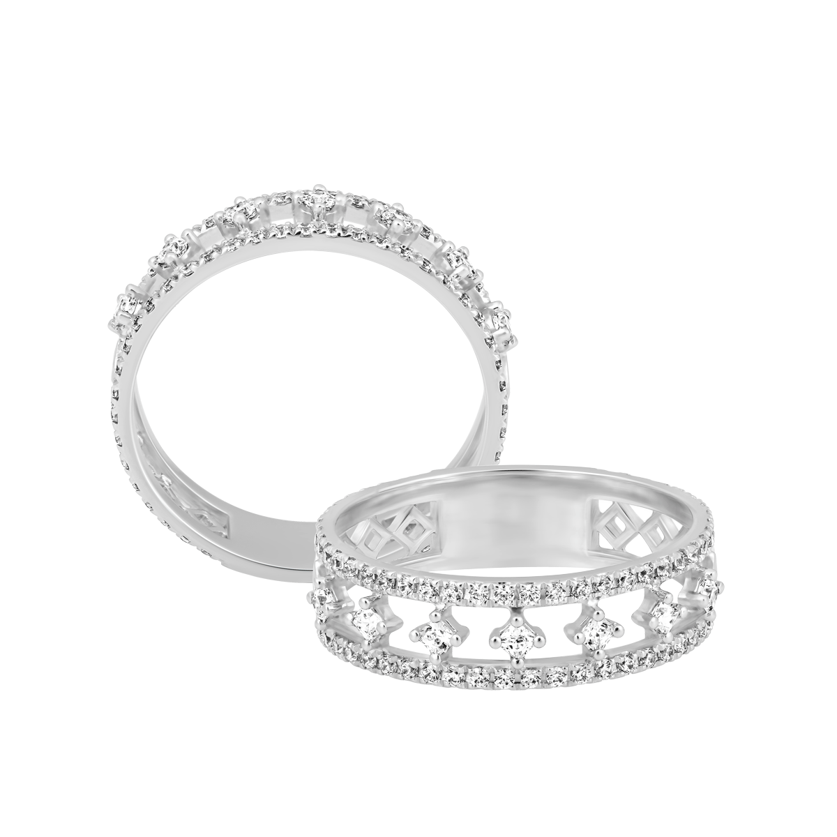 Nhẫn nữ đính đá CZ vàng 10K Safari