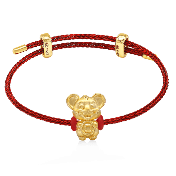 Lắc Vàng 24K Golden Rat CB500580 5D