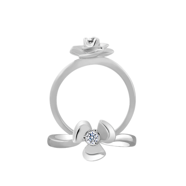 Nhẫn nữ kim cương vàng 14K Efrain 5p GVRG0192907