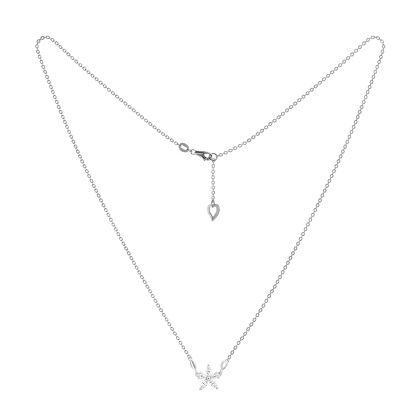 Dây liền mặt đính đá CZ vàng 18K Catchy