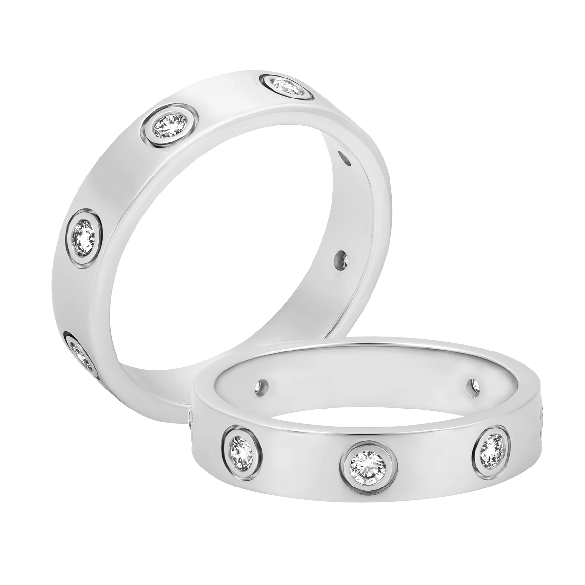 Nhẫn nữ kim cương viên vàng 14K Love of life