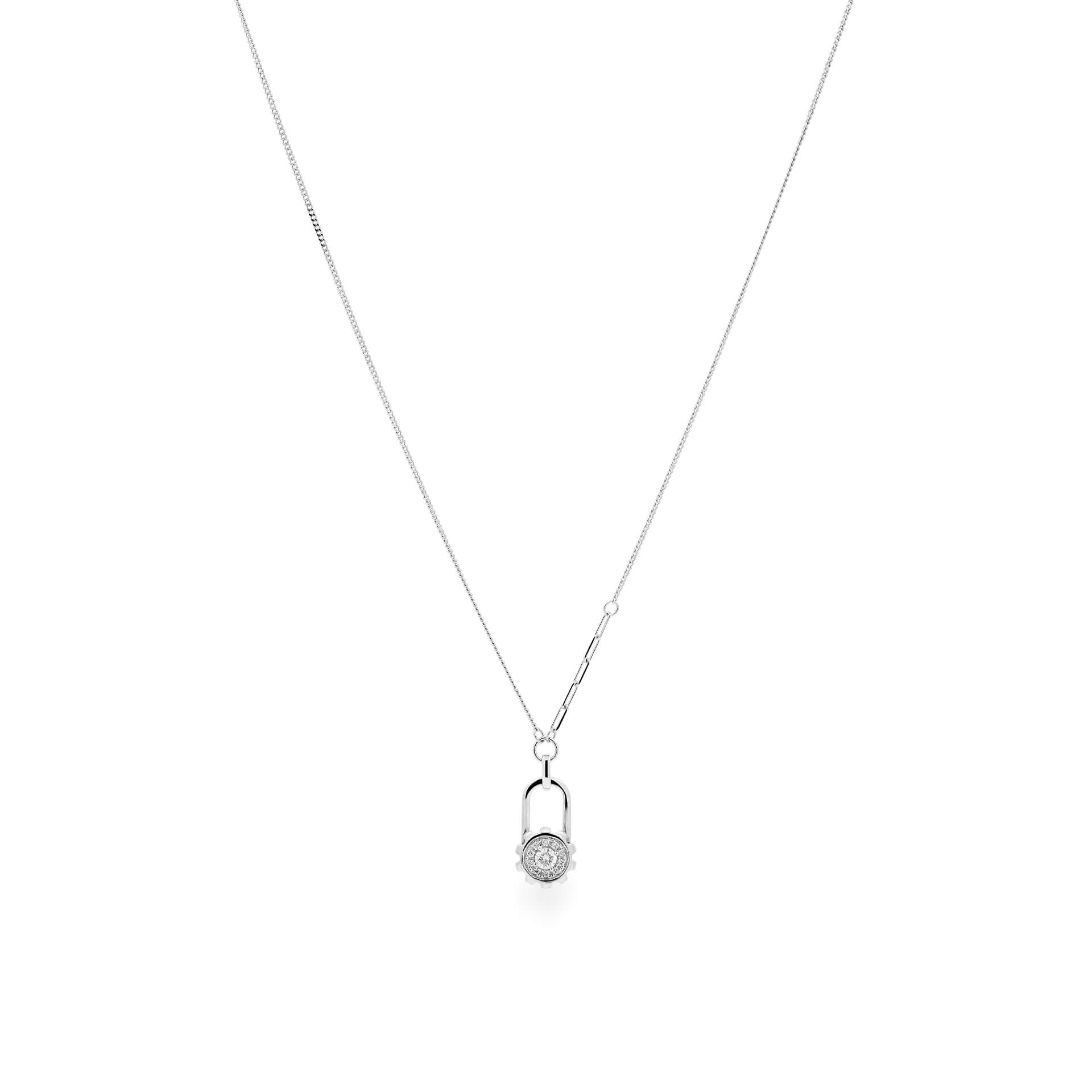 Dây liền mặt kim cương viên vàng 14K Jena A267 TD