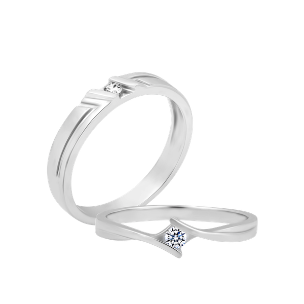 Nhẫn cưới nam kim cương viên vàng 14K Significant M