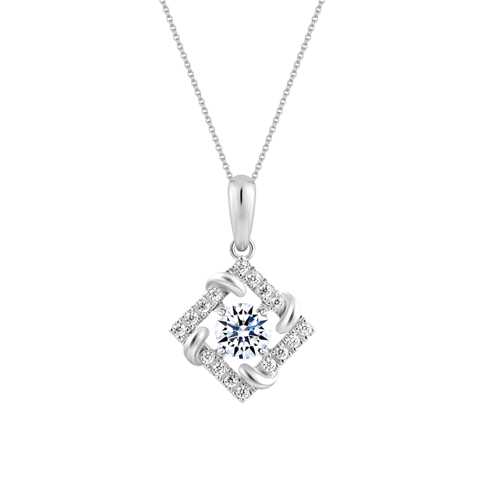 Mặt kim cương viên vàng 14K Hasmon GIA 3C