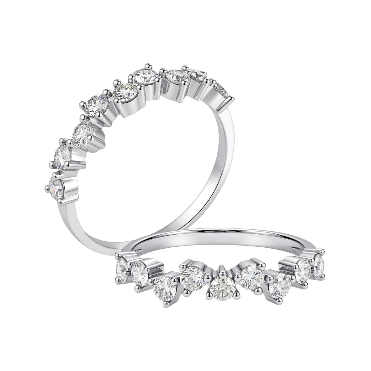Nhẫn nữ kim cương viên vàng 14K Frageda N TD