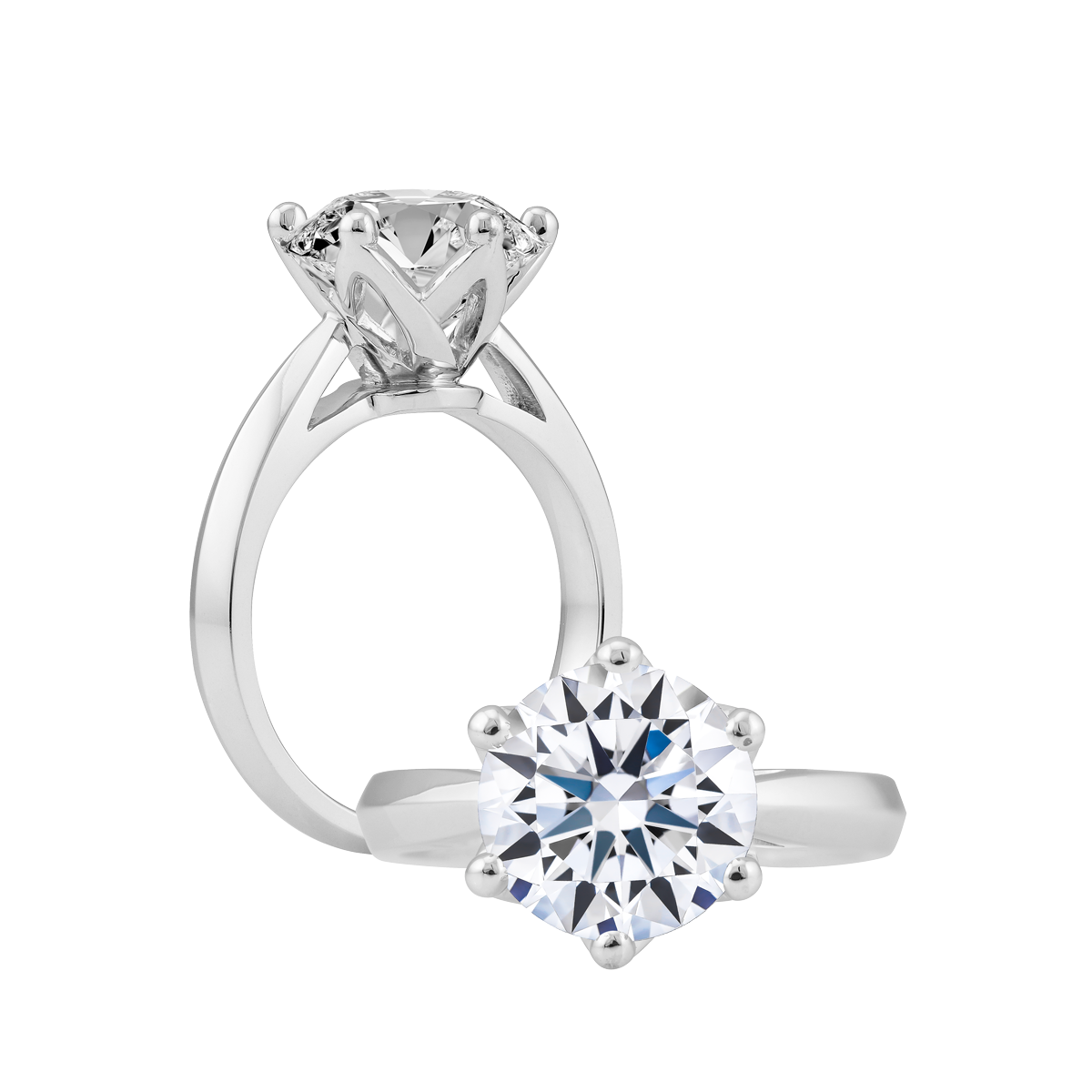Nhẫn nữ đính đá CZ vàng 14K Torrance 3CT