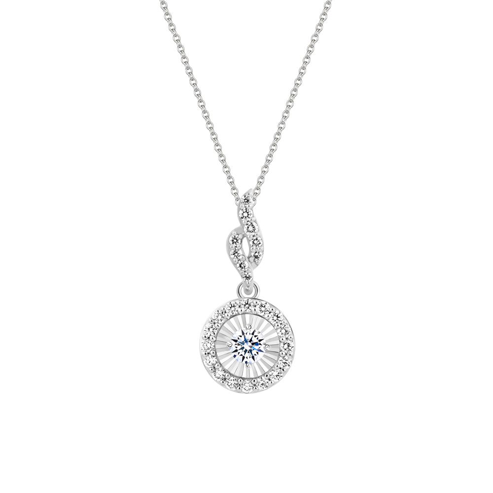 Mặt kim cương vàng 14K Belina N 10p