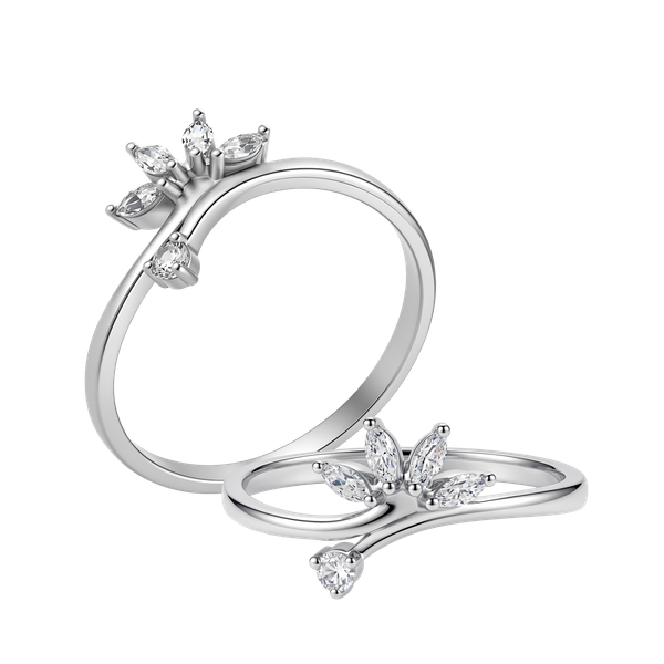Nhẫn nữ đính đá CZ vàng 10K Sparkful
