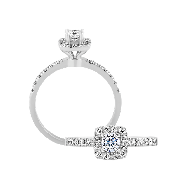 Nhẫn nữ kim cương viên vàng 14K Soledad GIA 3C GVRG0294231