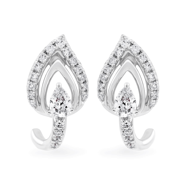 Hoa tai kim cương viên vàng 14K Jena A093 TD