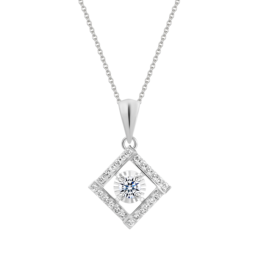 Mặt kim cương tấm vàng 14K Frolic 2C