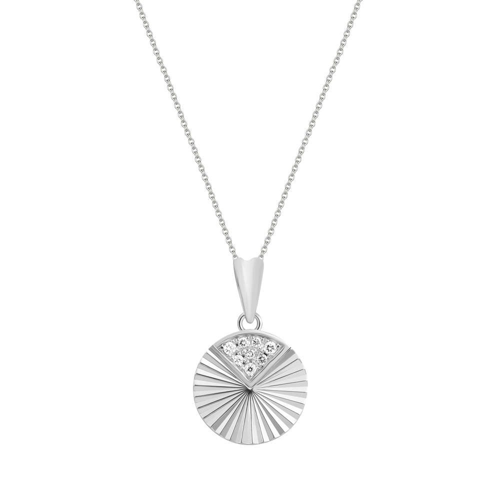 Mặt kim cương viên vàng 14K Concentric