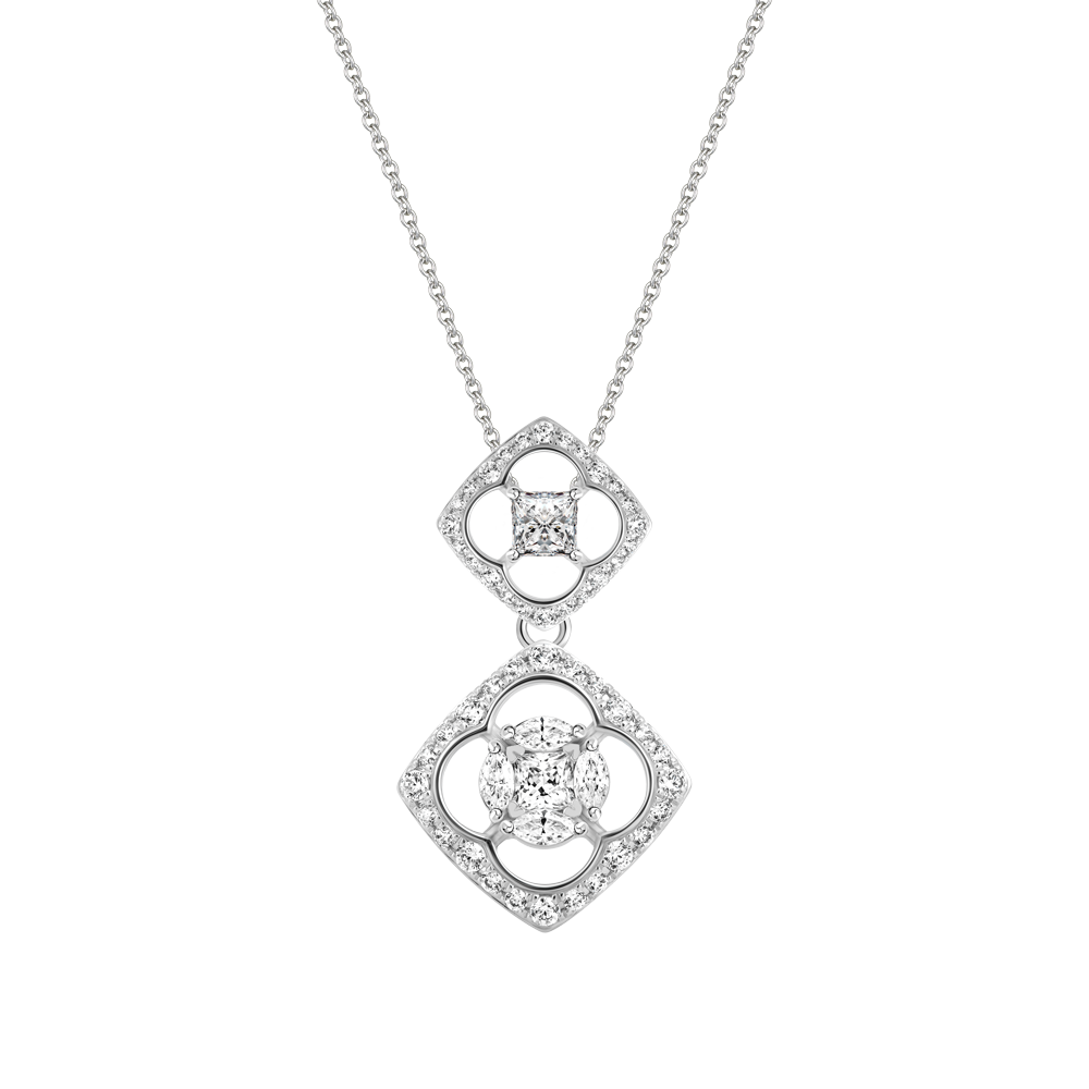 Mặt đính đá CZ vàng 14K Cherry