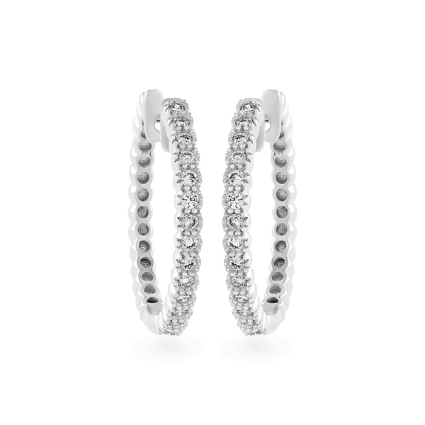 Hoa tai kim cương viên vàng 14K Lumiry TD