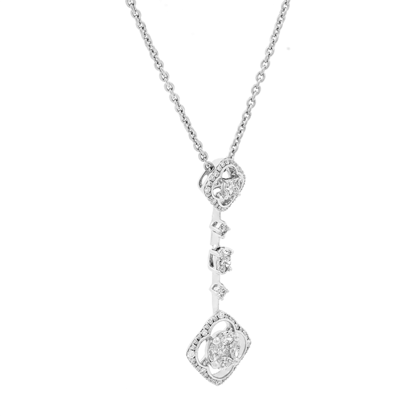 Dây liền mặt kim cương viên vàng 18K Jena A309 TD